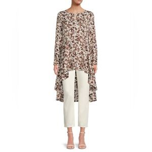 Patrizia Luca Print High Low Tunic Top